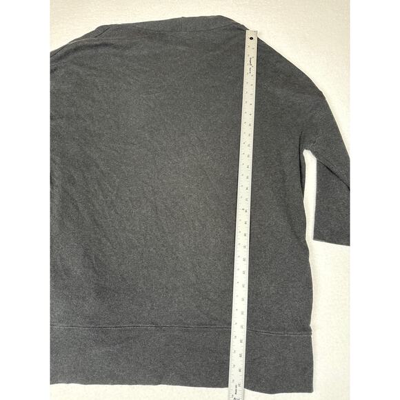 Pact airplane cardigan size women’s size m/L charcoal - Picture 9 of 11